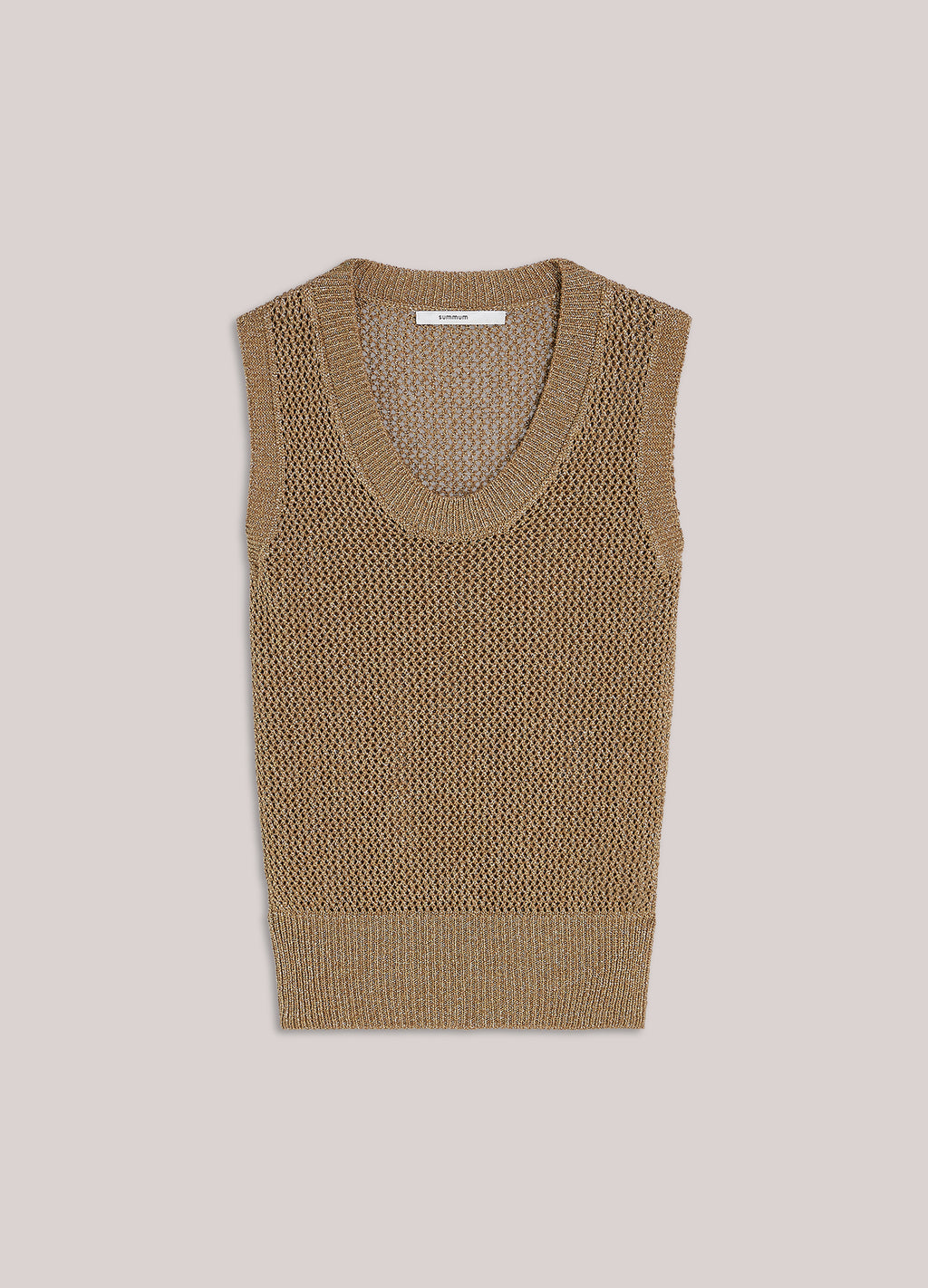Sleeveless knit top