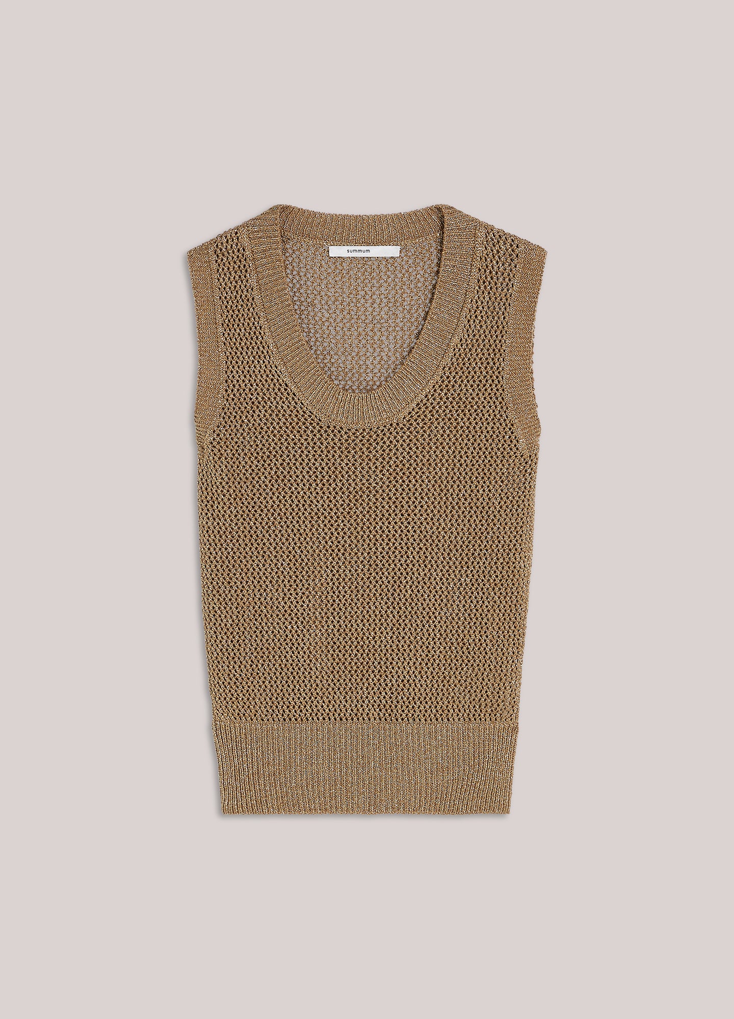 Sleeveless knit top