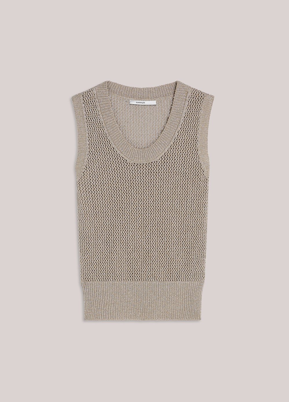 Top sans manches en maille