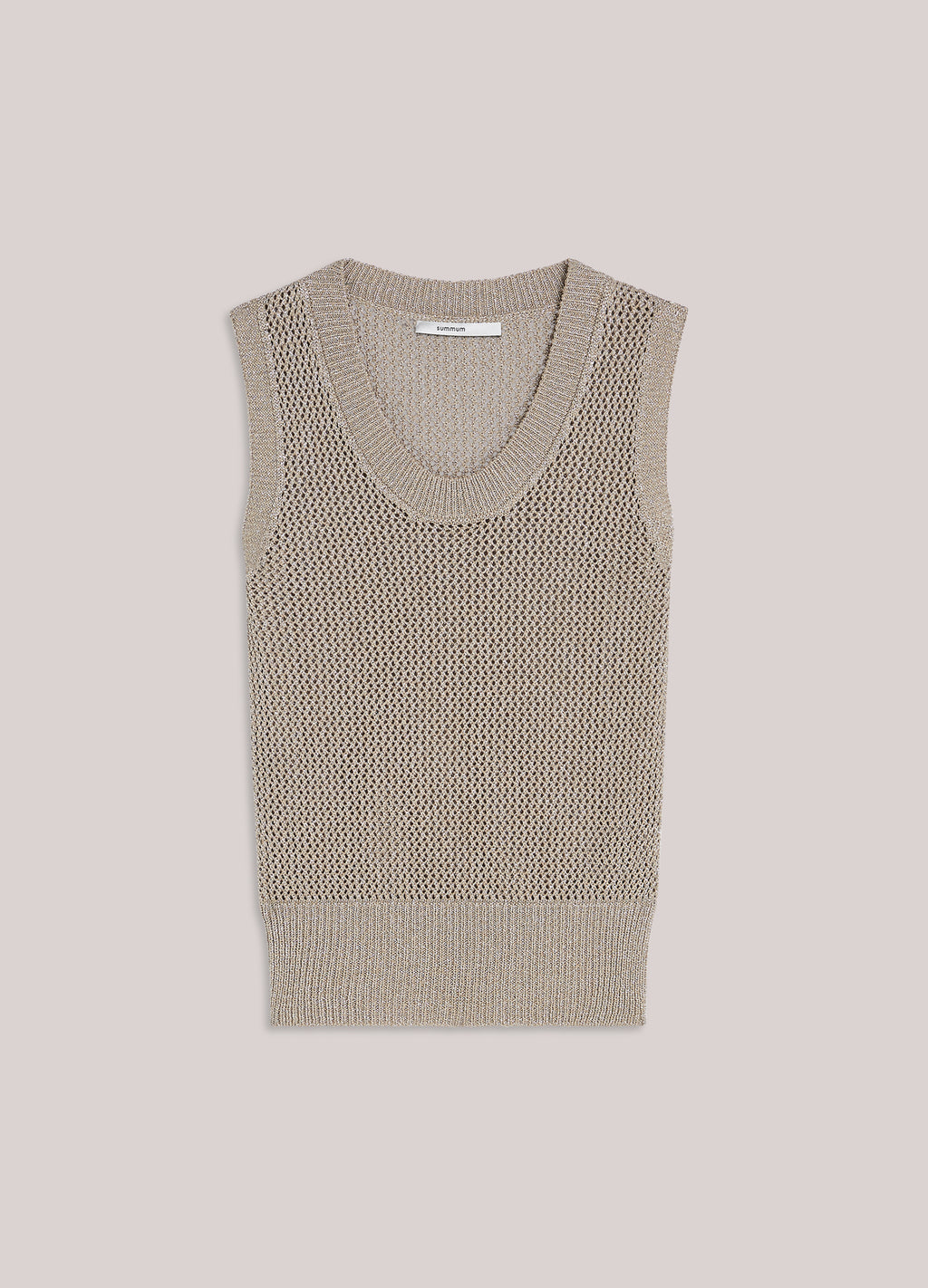Sleeveless knit top