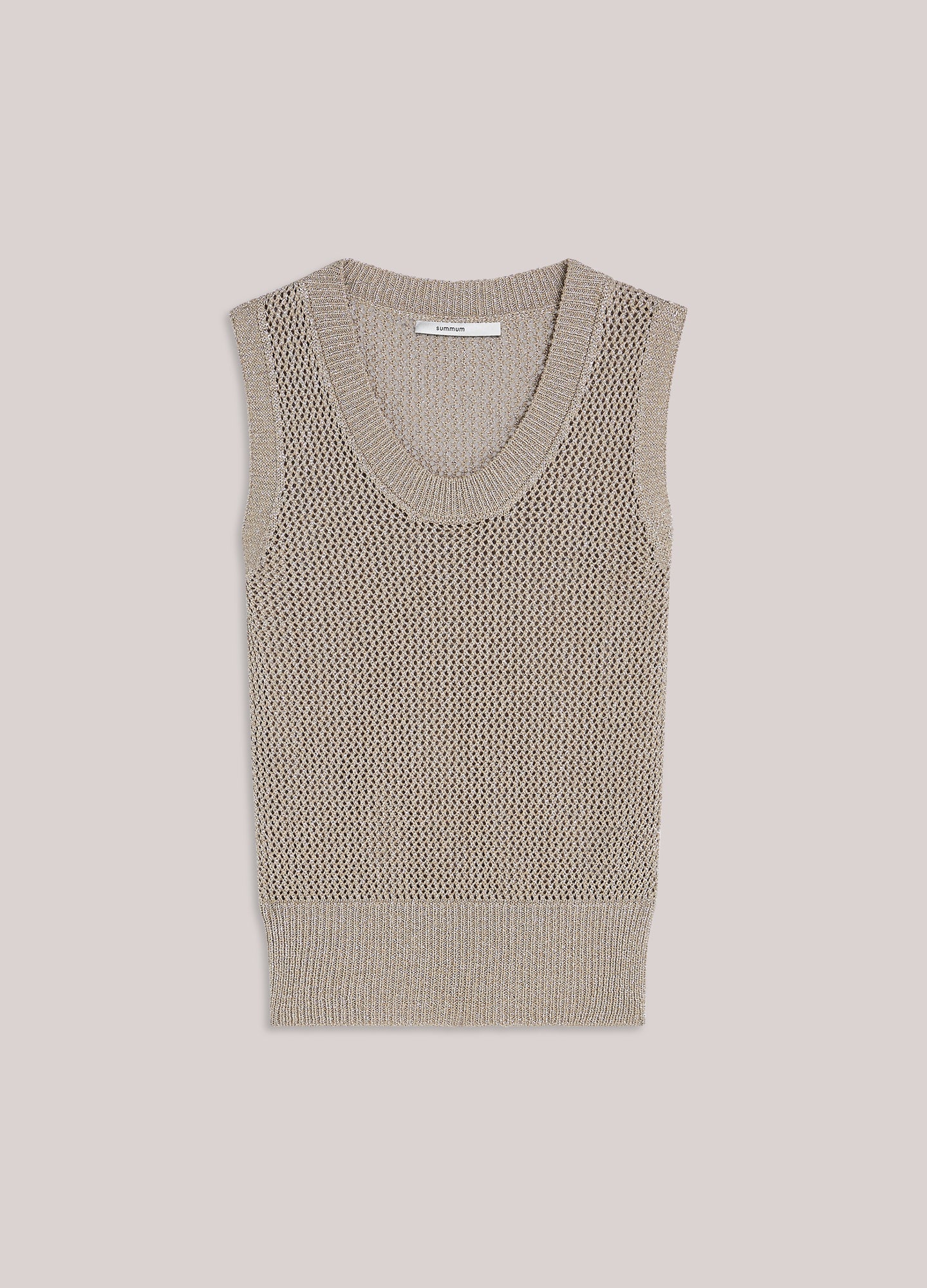Sleeveless knit top
