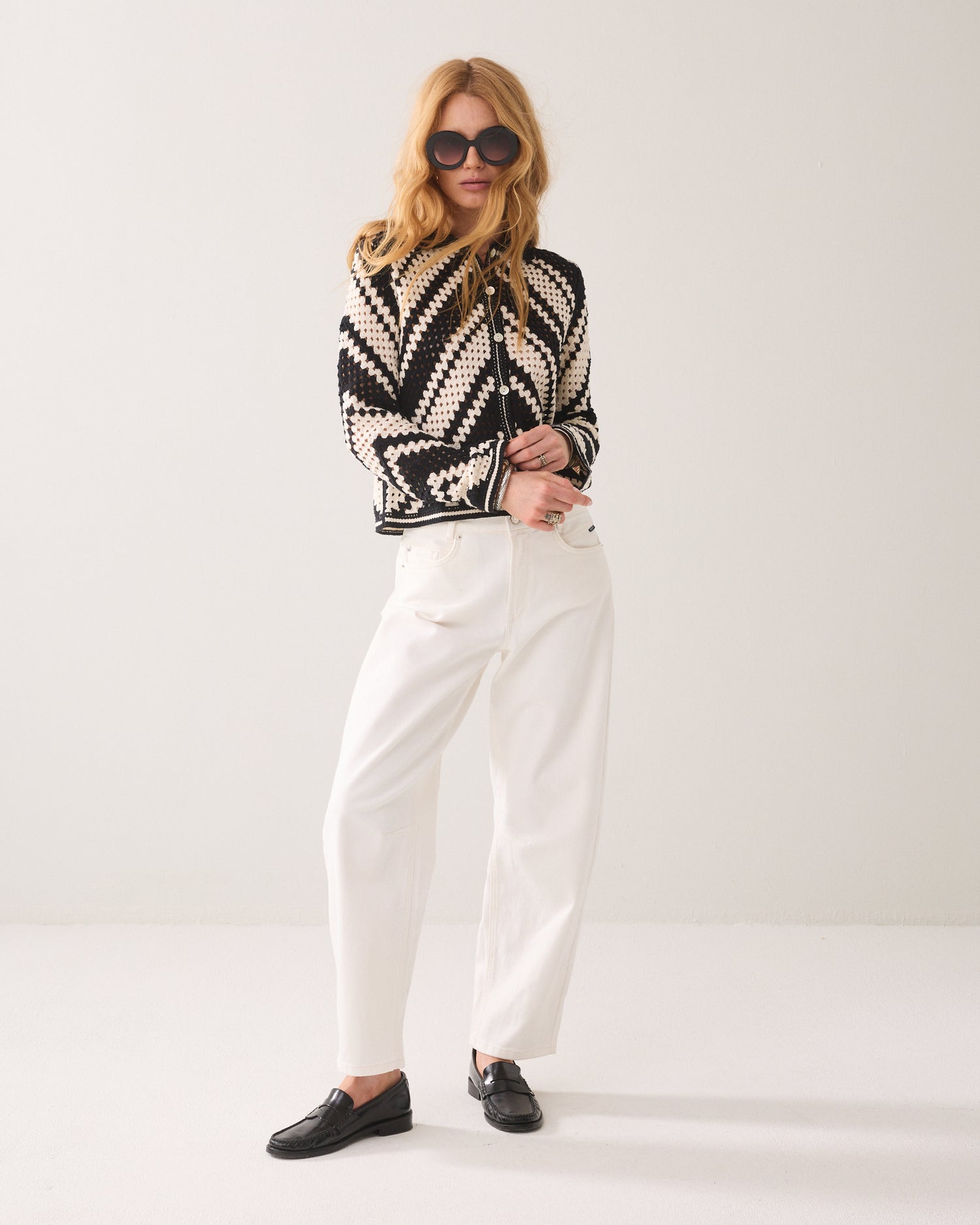 Gehaakt vestje diagonaal