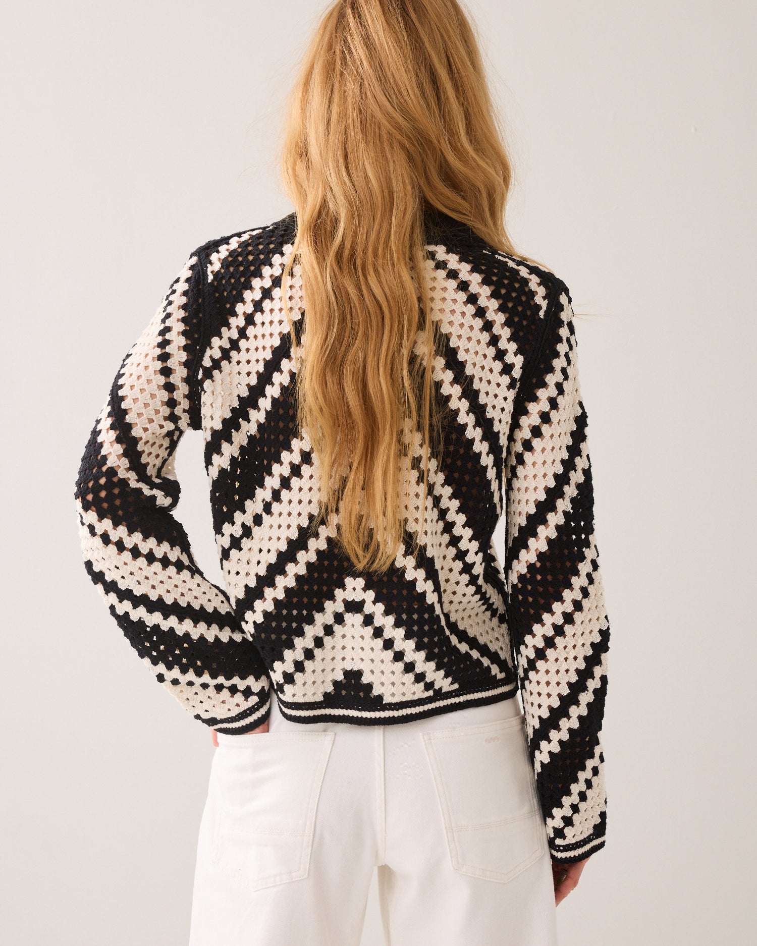 Gehaakt vestje diagonaal