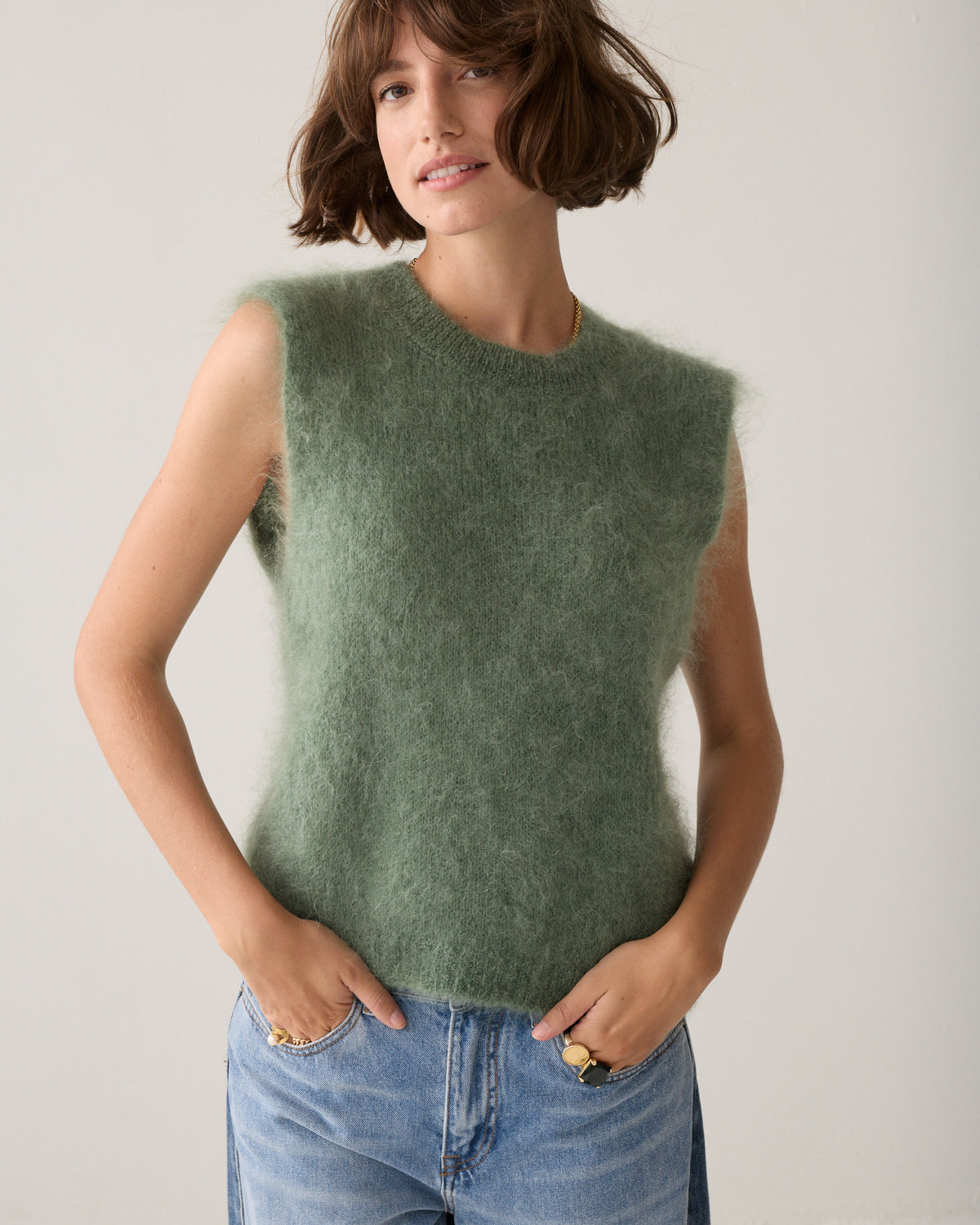 Kid mohair spencer