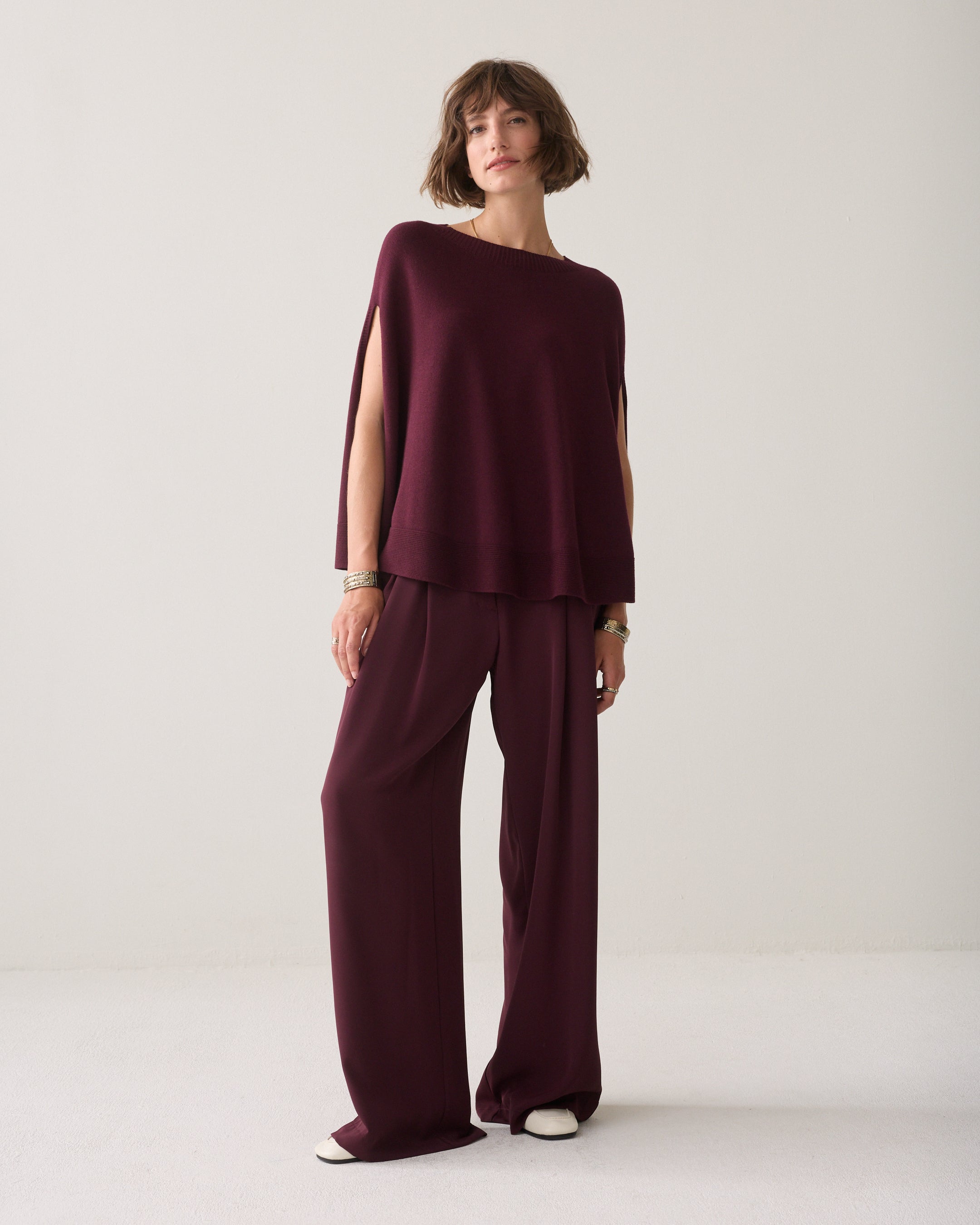 Pull cape sans manches