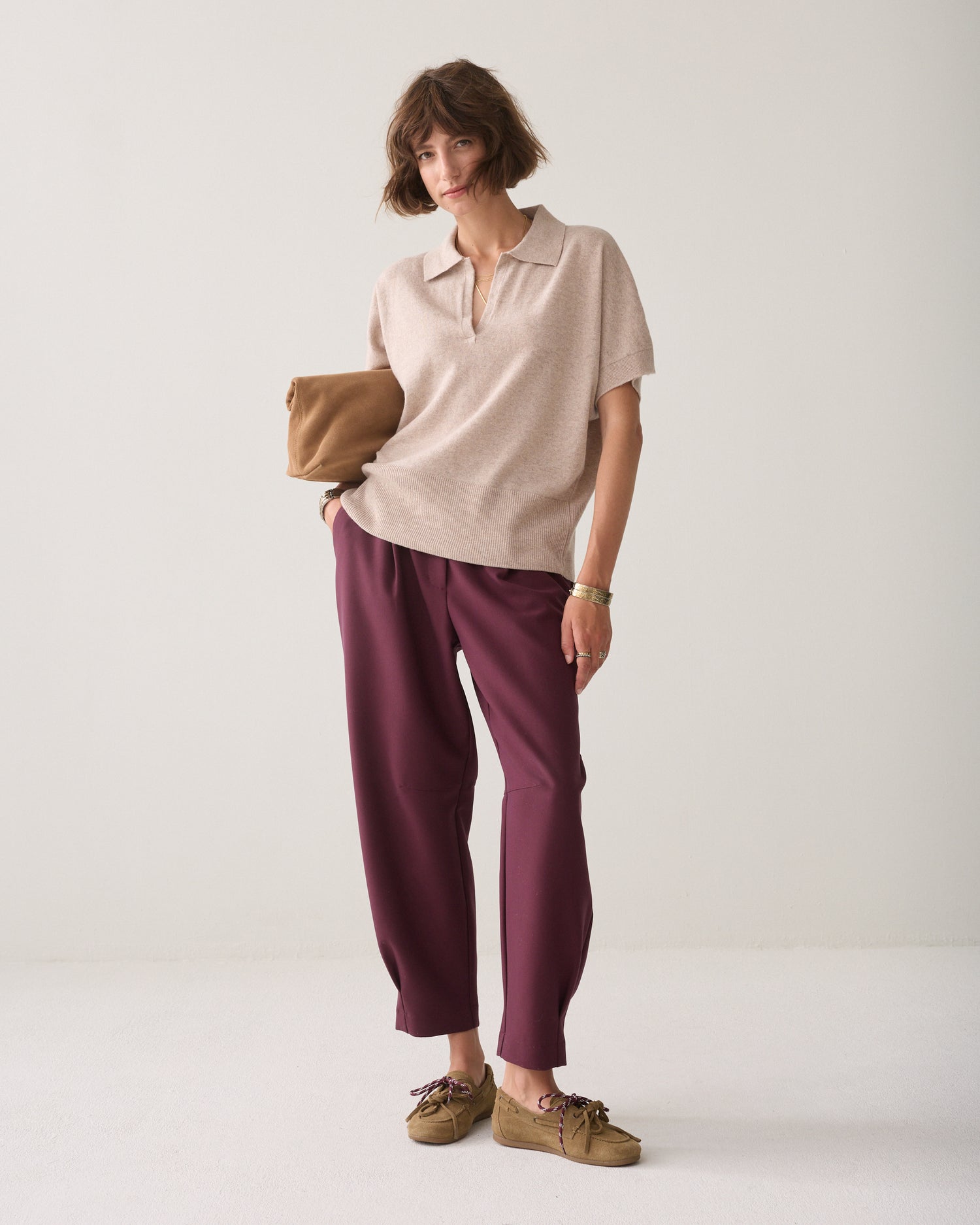 Polo top wol-casjmier