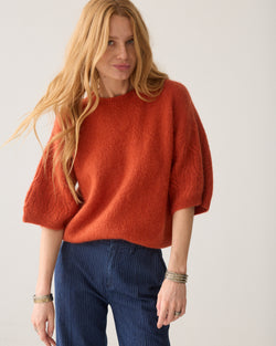 Boxy trui Italiaanse mohairblend