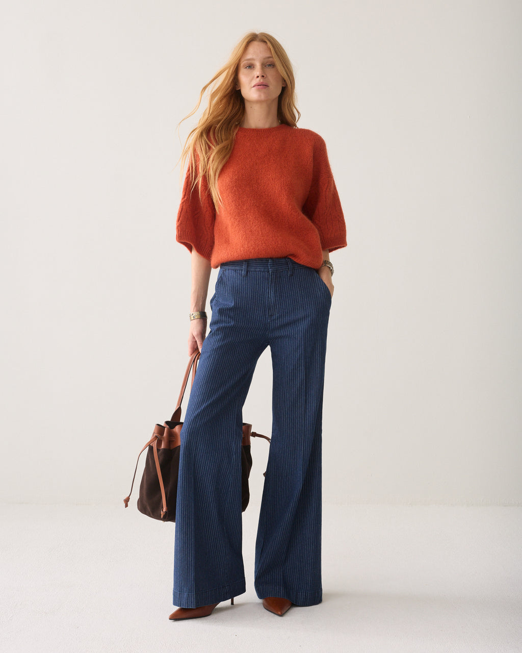 Boxy Pullover italienischer Mohairblend