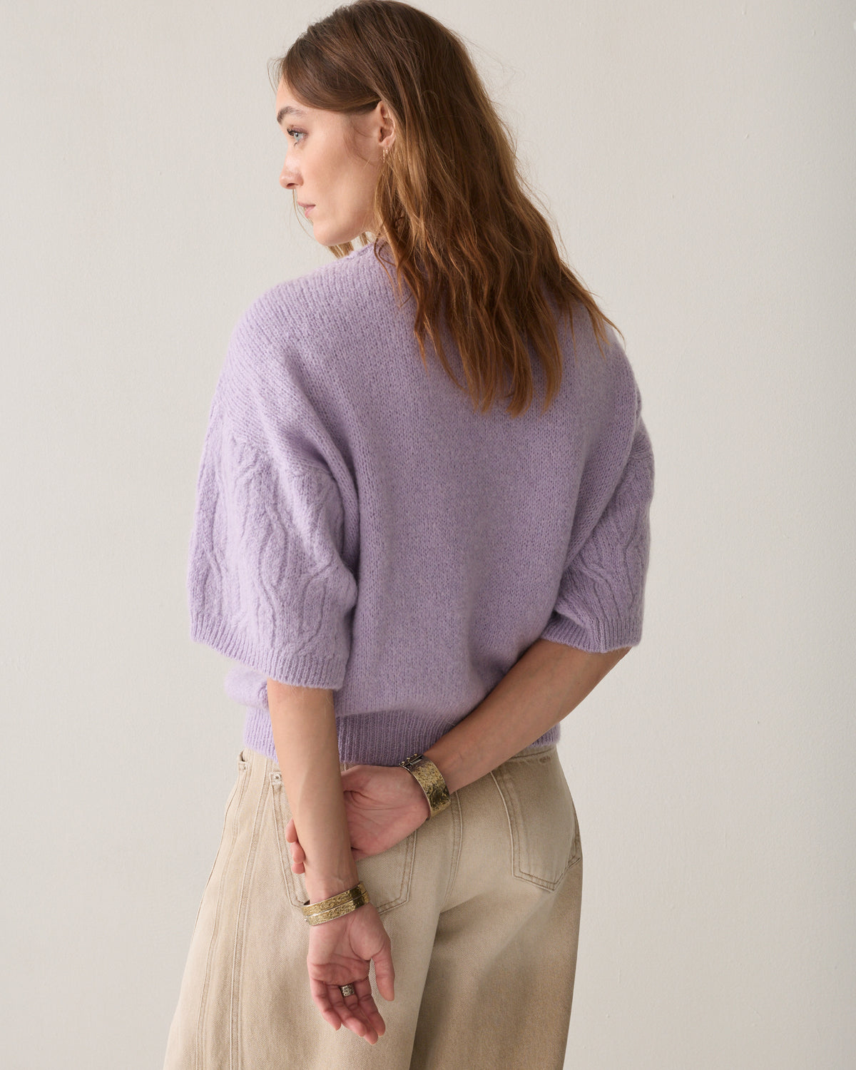 Boxy Pullover italienischer Mohairblend