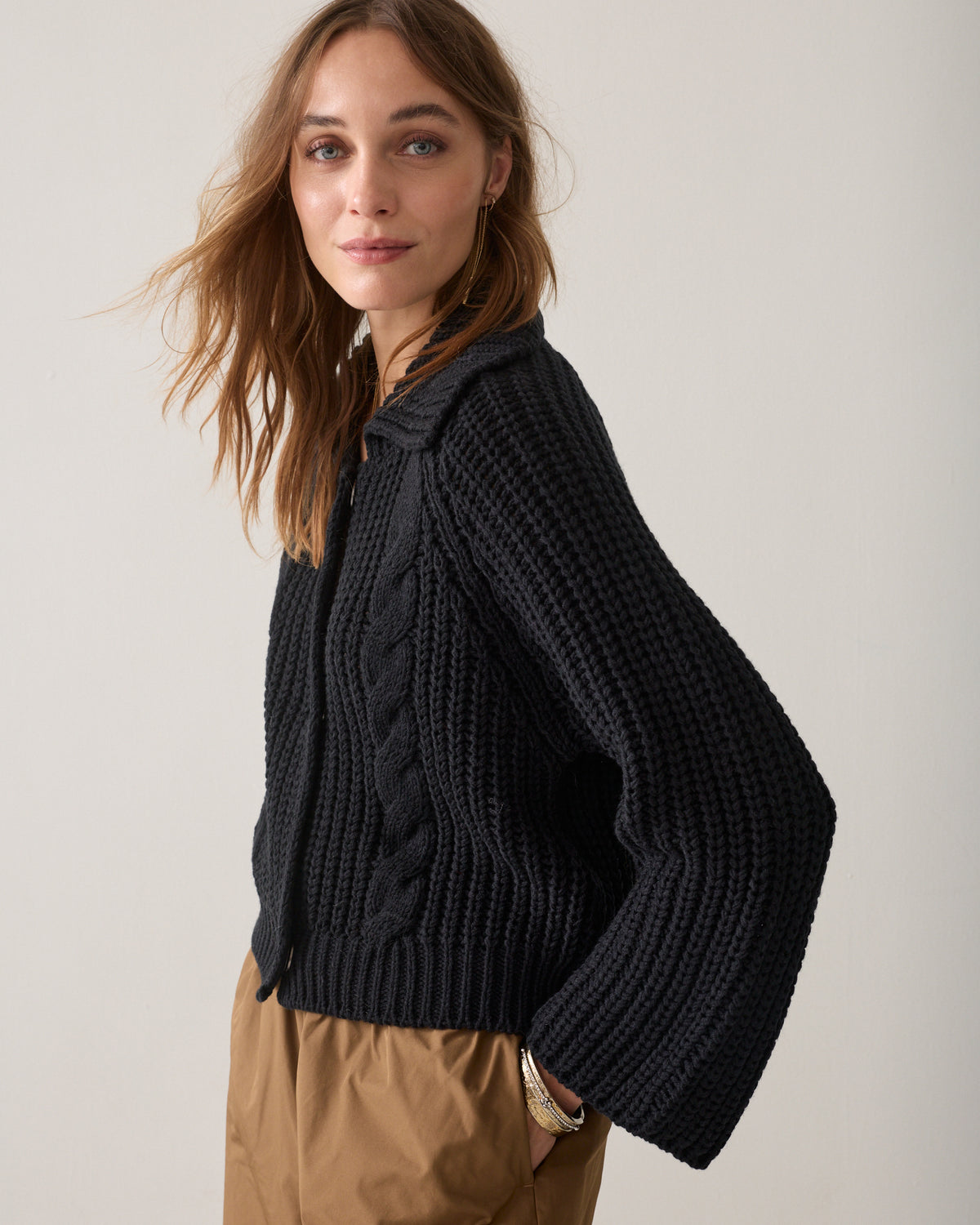 Strickjacke italienisches Garn