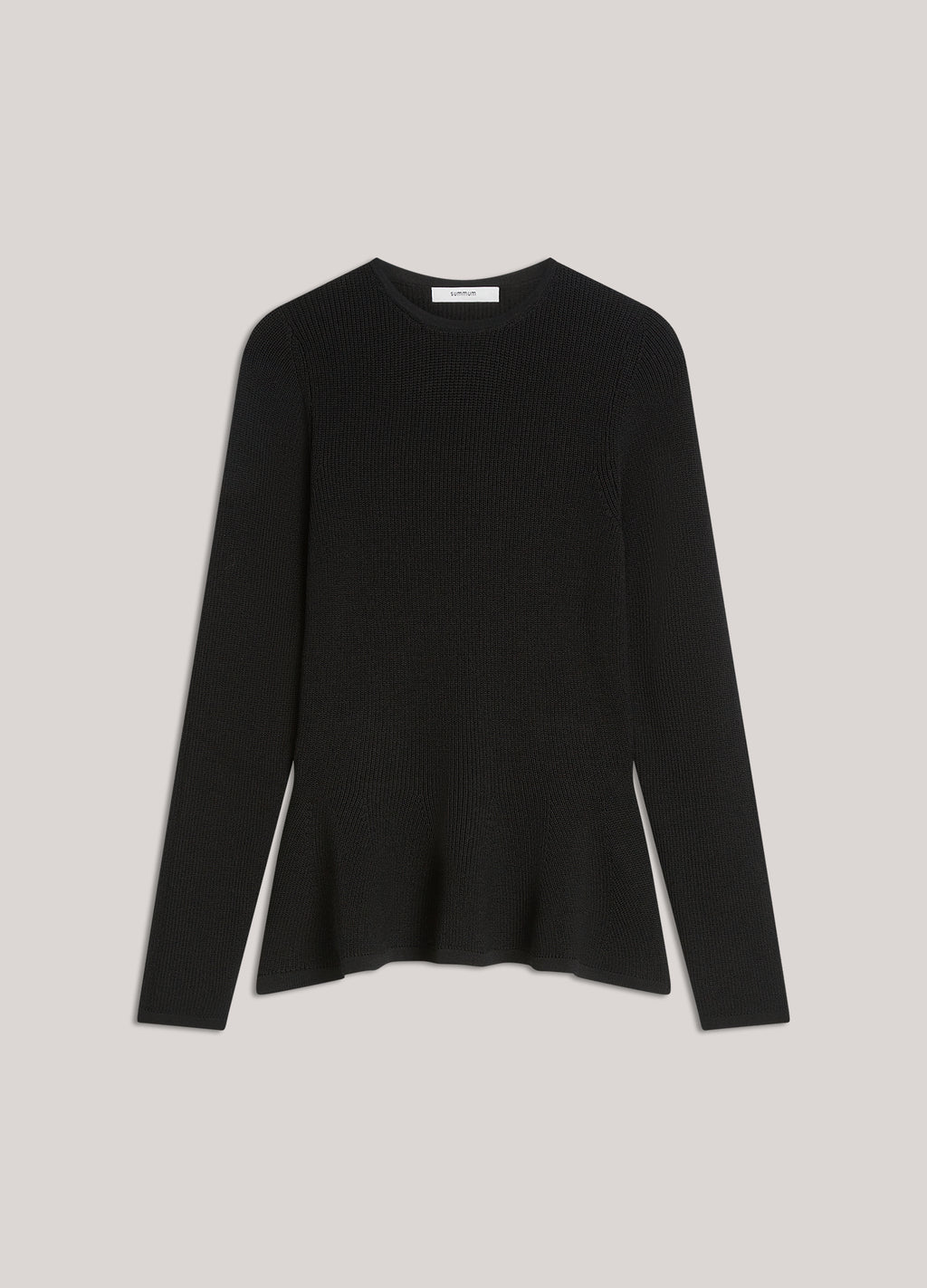 Fitted peplum jumper