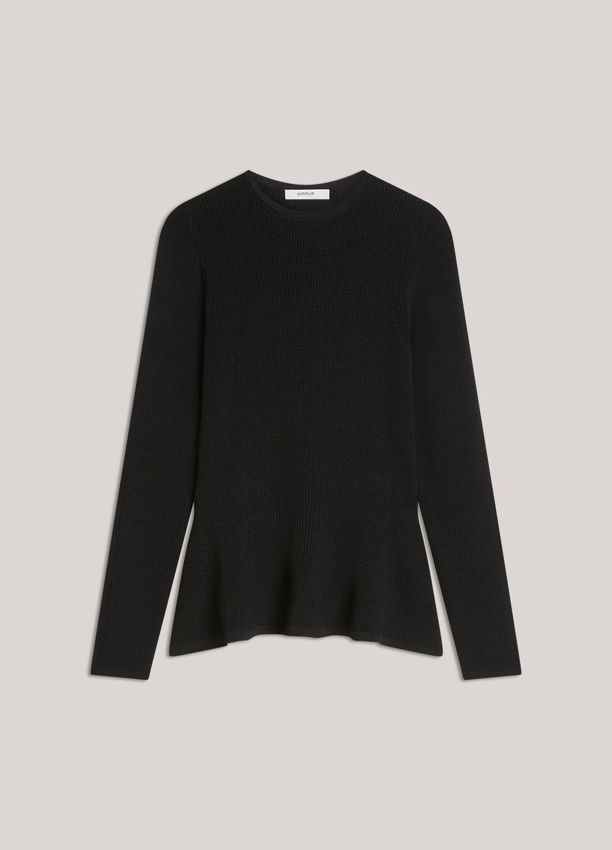 Getailleerde trui peplum