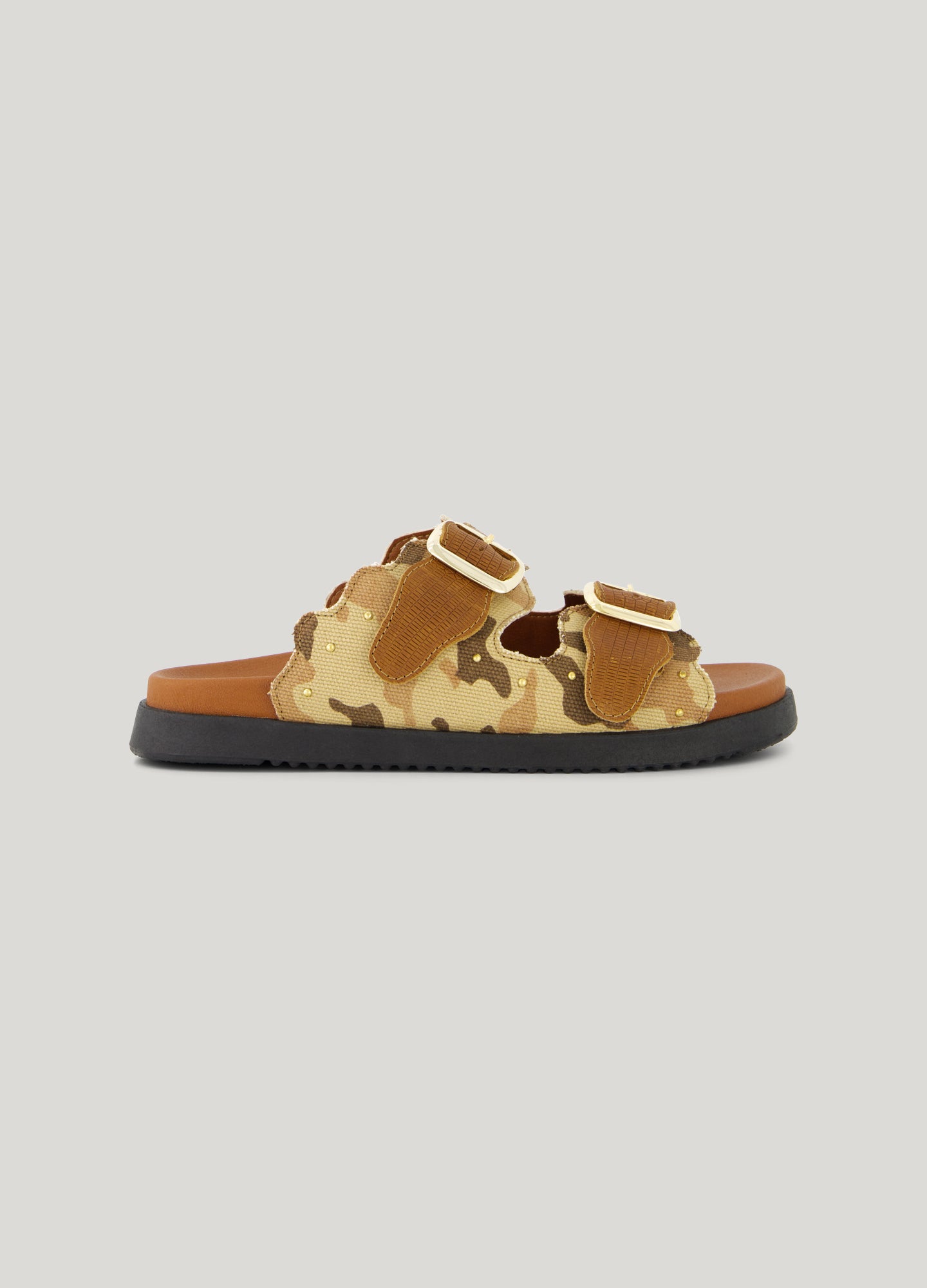 Sandale mit Camouflage-Print