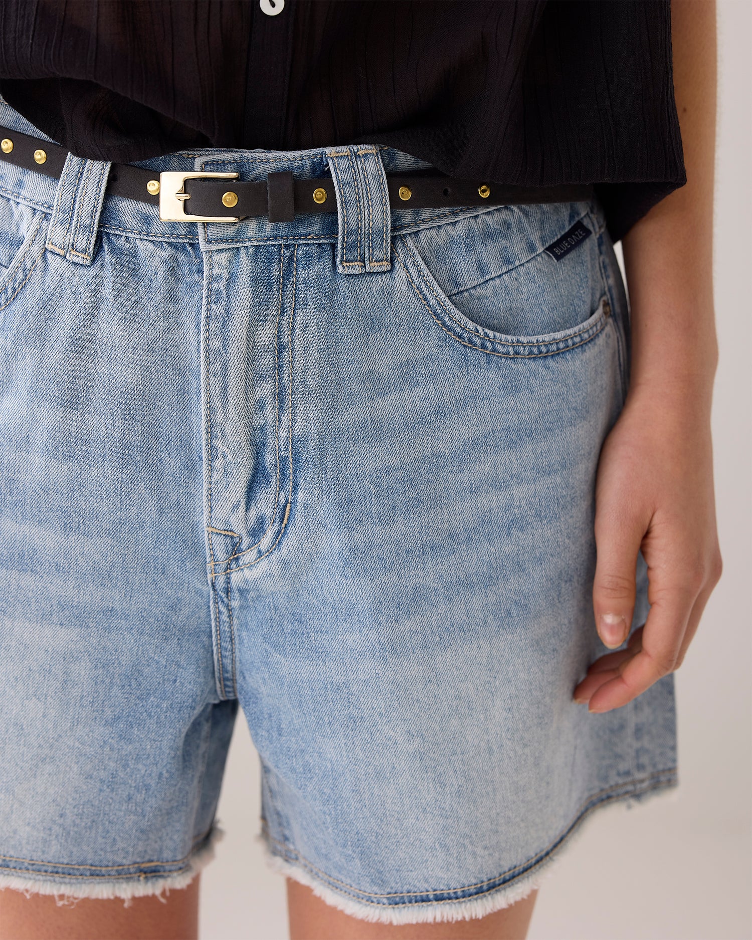Smalle riem met studs