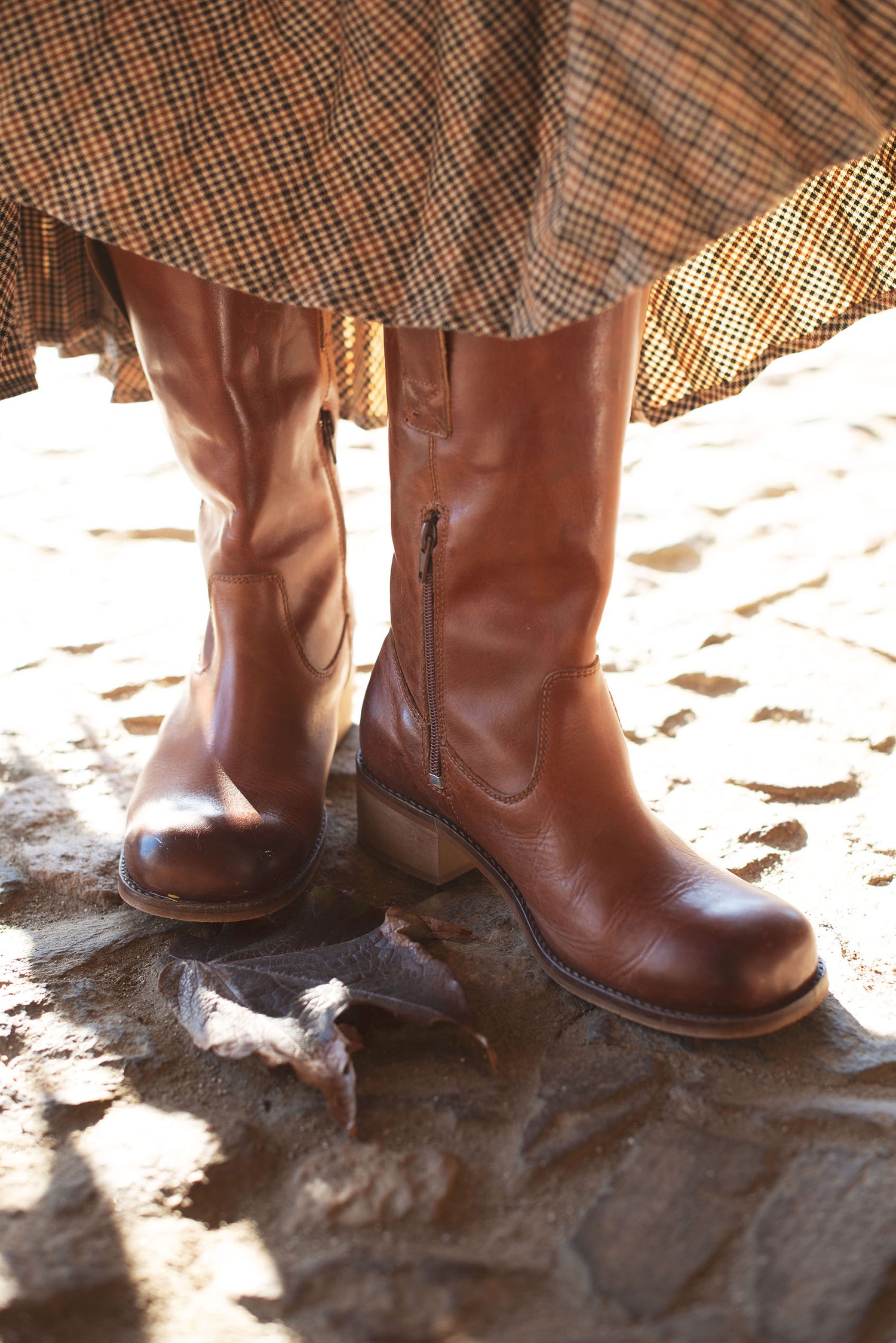 Square-toed boots