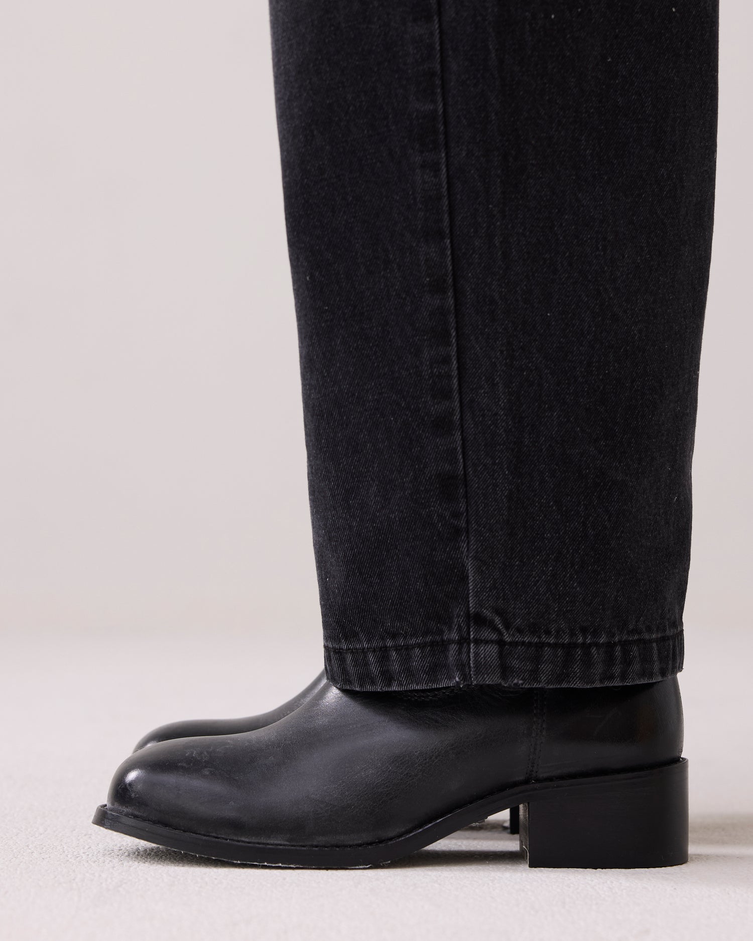 Square-toed boots