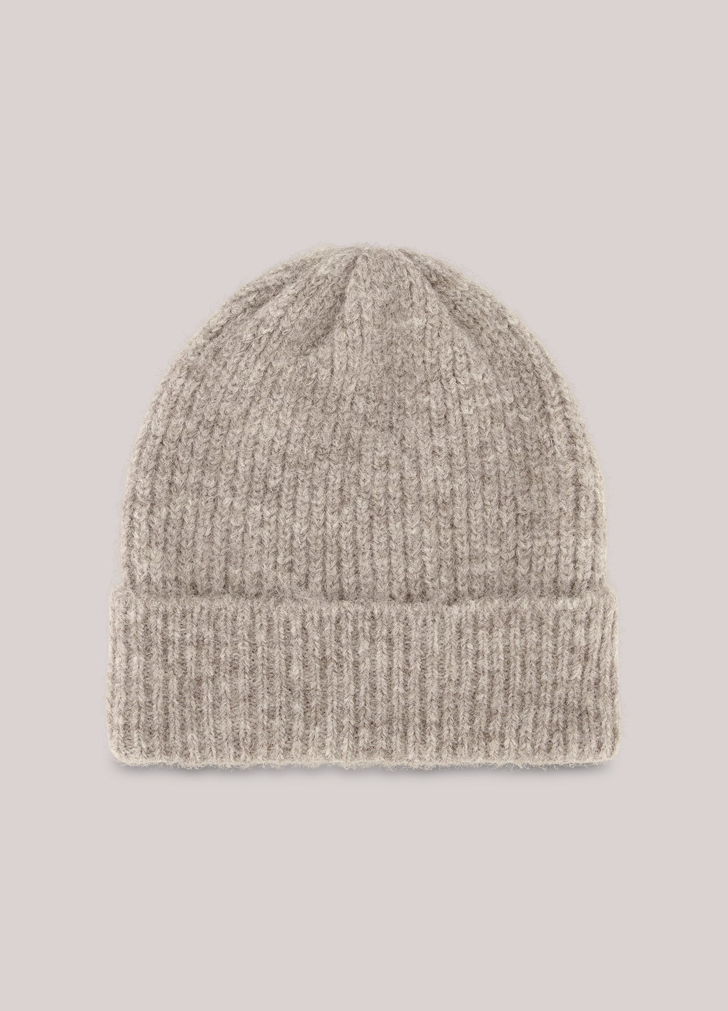 Beanie met vaste omslag