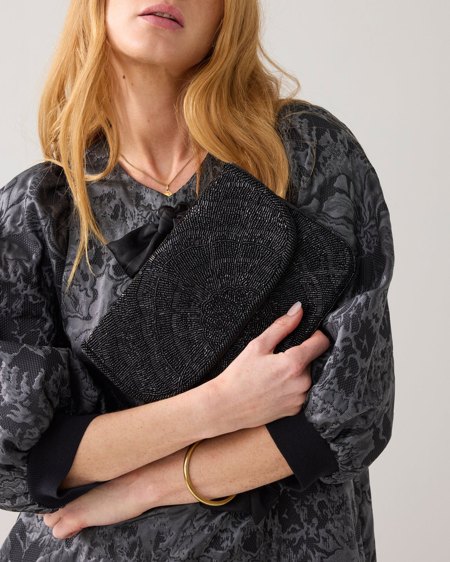 Clutch met kralenborduursel