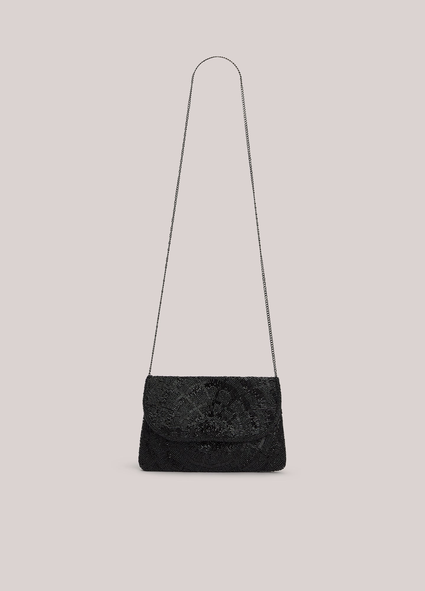Clutch met kralenborduursel