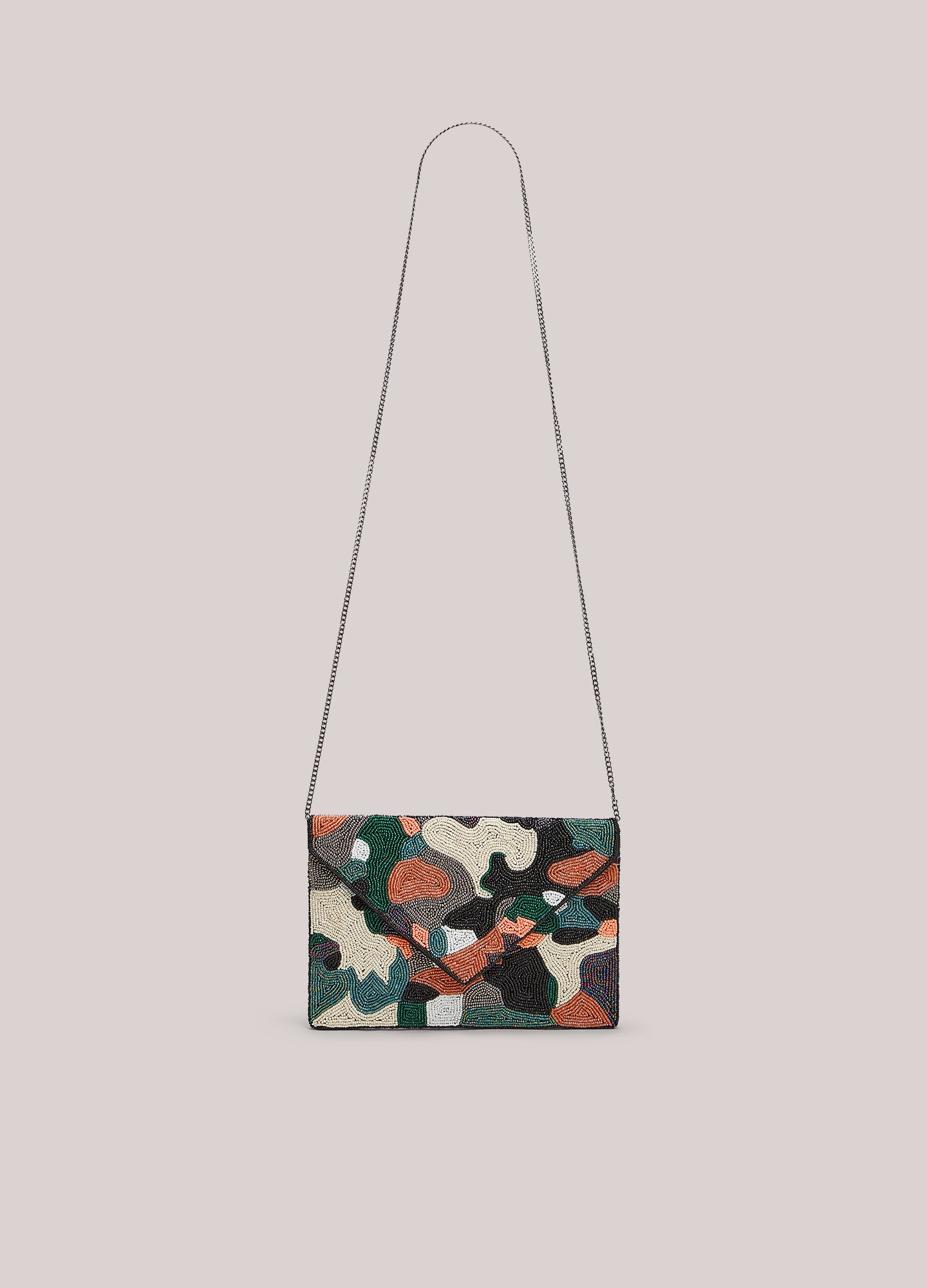 Clutch met kralenborduursel