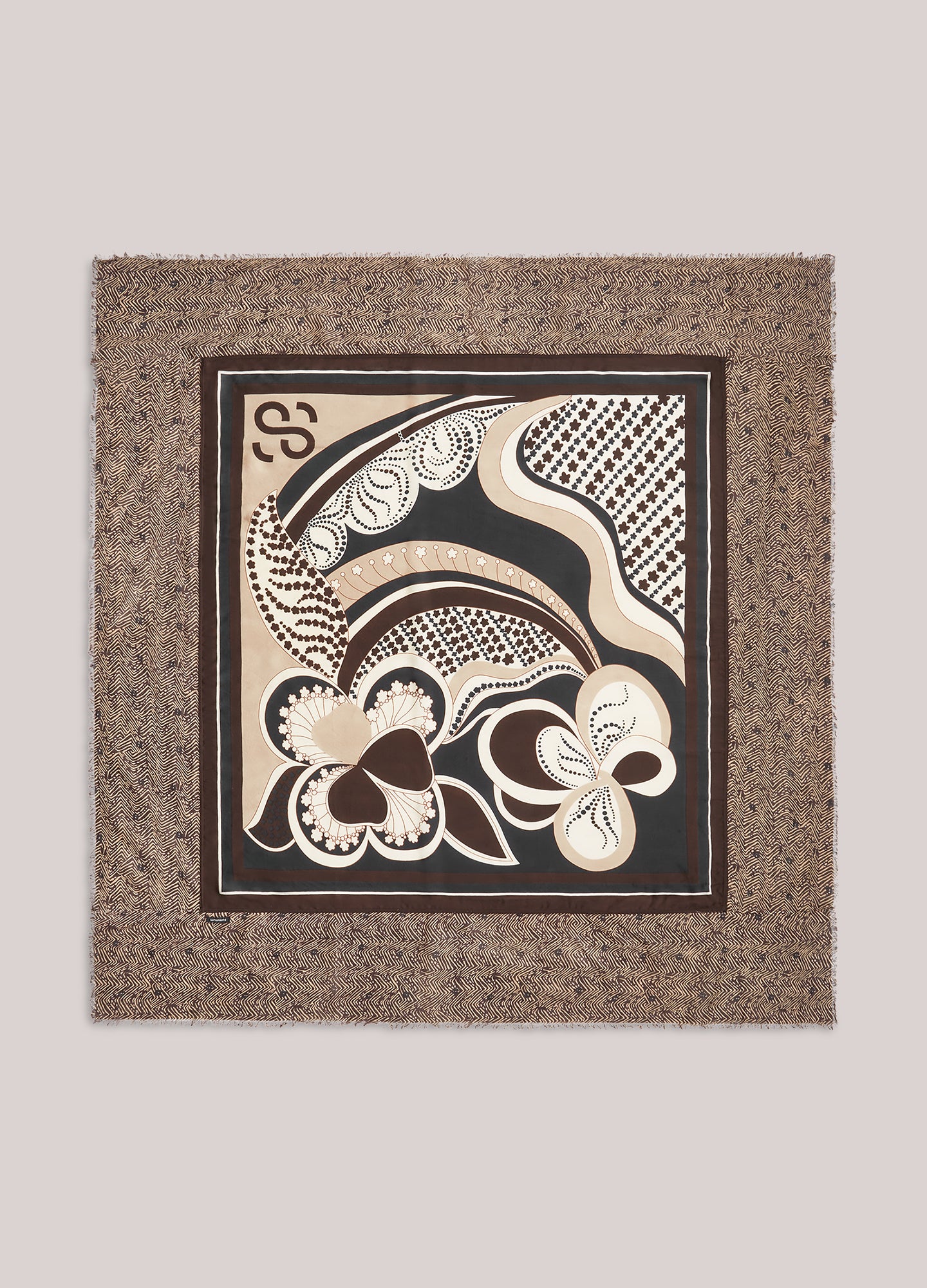 Quadratischer Schal Viskosesatin