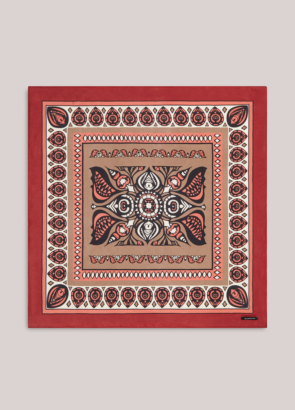 Foulard en viscose satinée