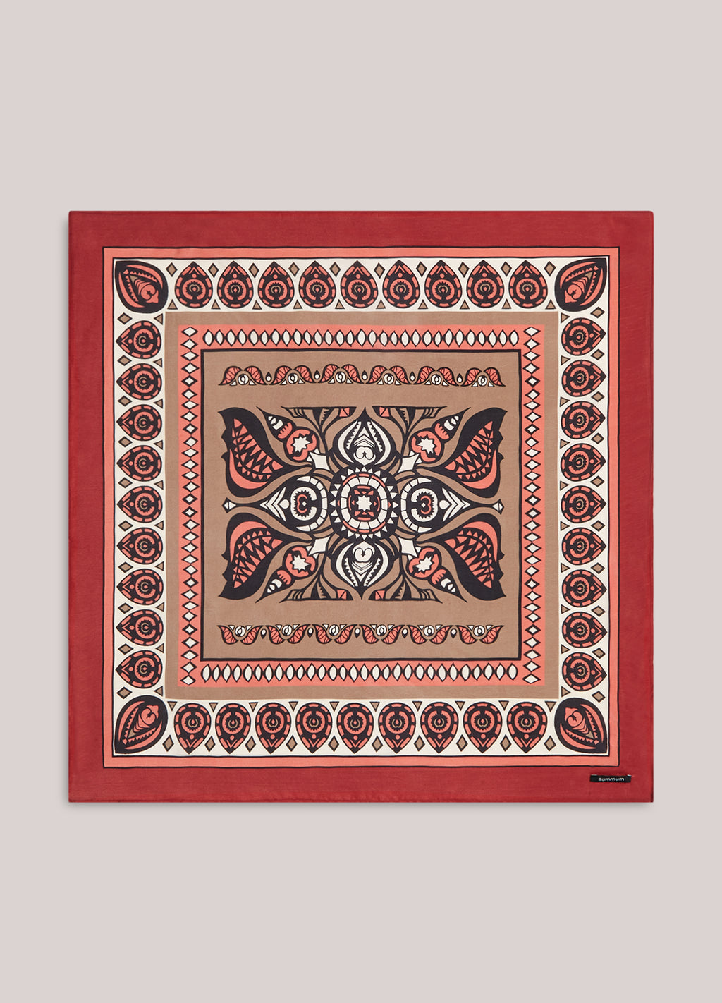 Foulard en viscose satinée