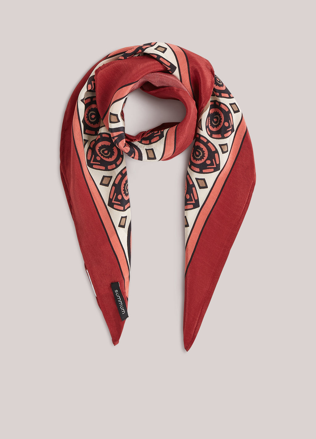 Foulard en viscose satinée