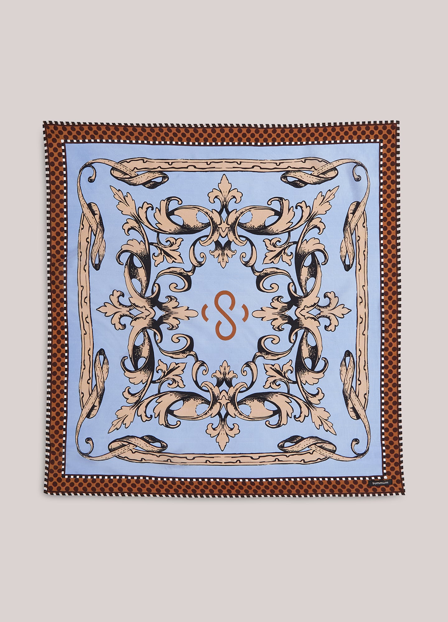 Foulard en viscose satinée