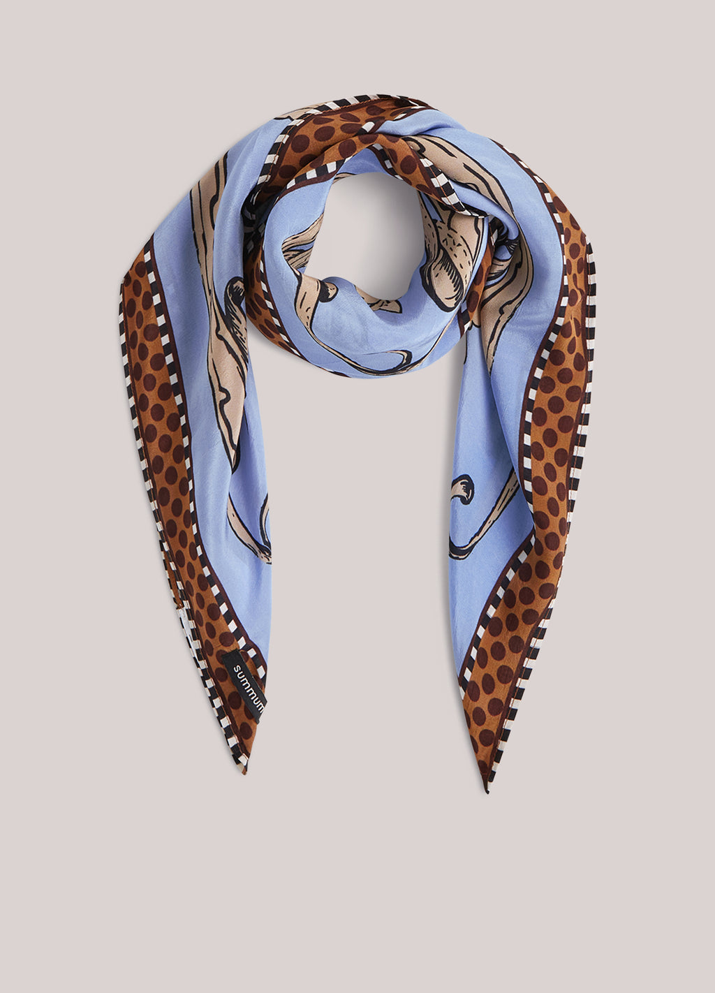 Foulard en viscose satinée