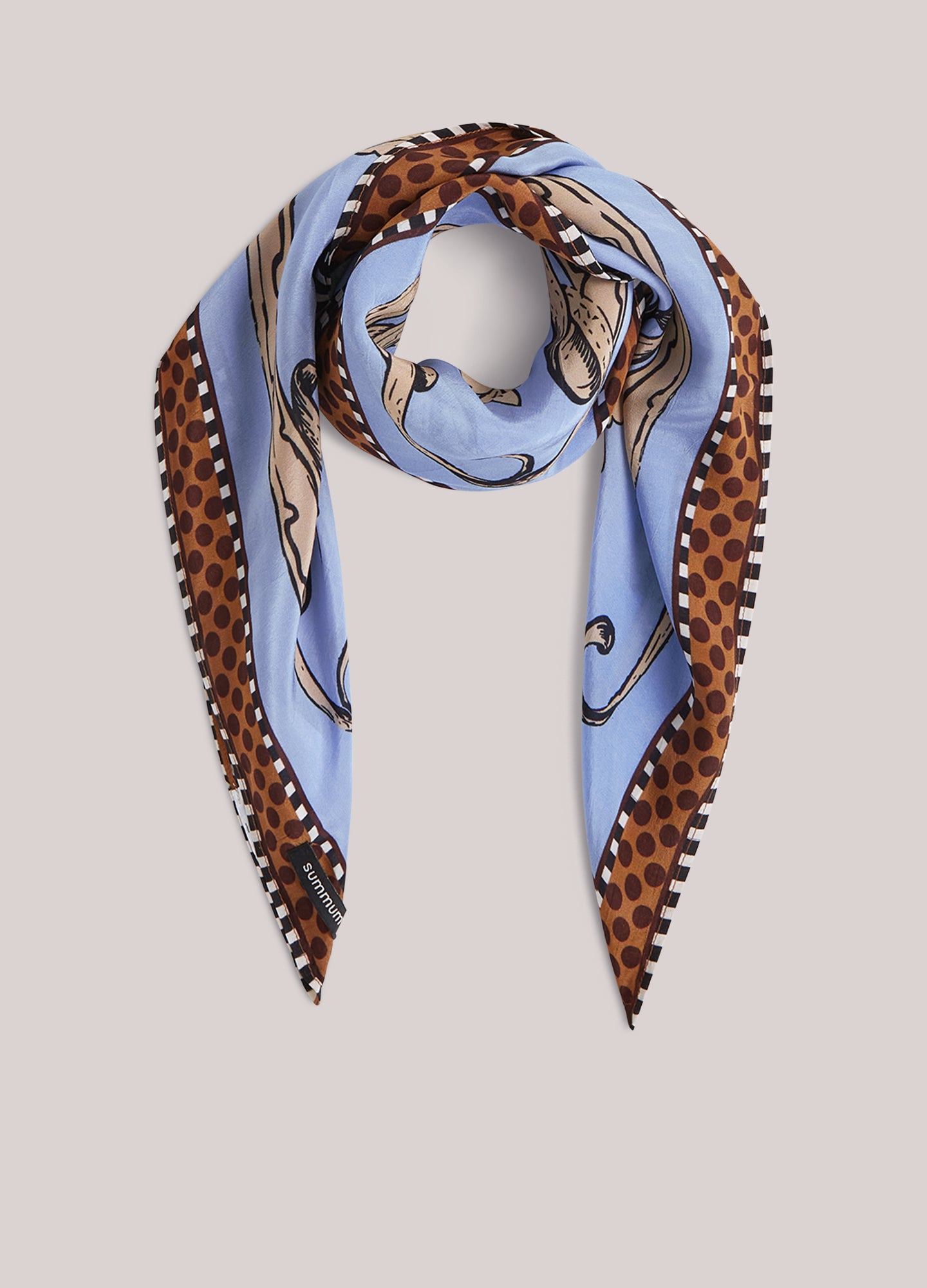 Foulard en viscose satinée