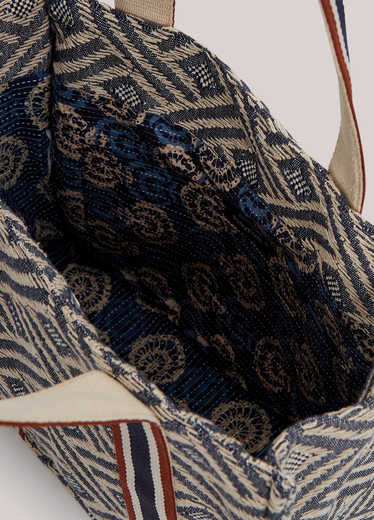 Sac fourre-tout en jacquard
