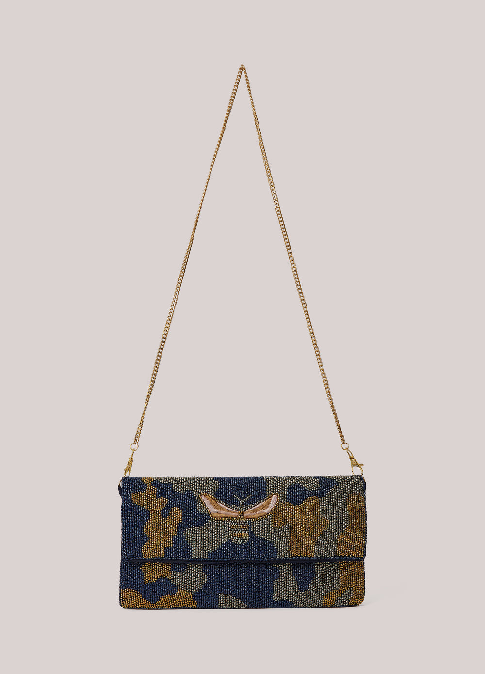 Pochette avec perles