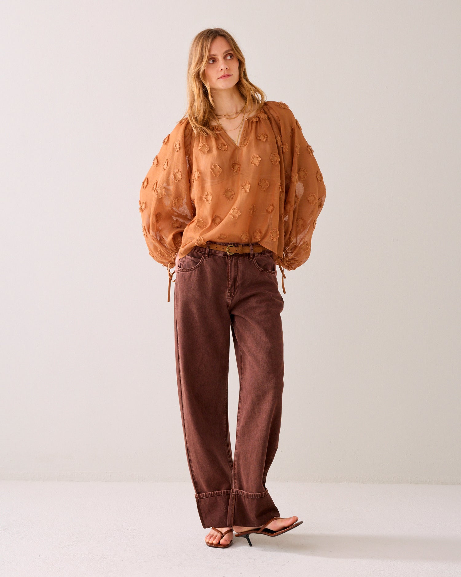 Schmaler Wildledergürtel