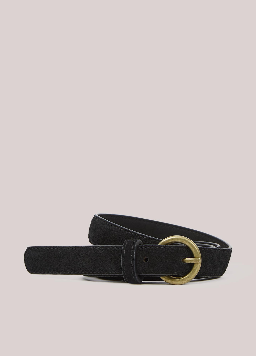 Ceinture étroite en daim