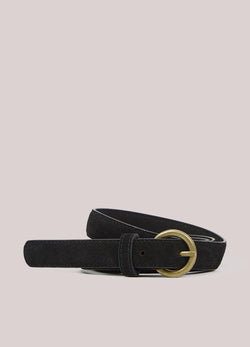 Ceinture étroite en daim