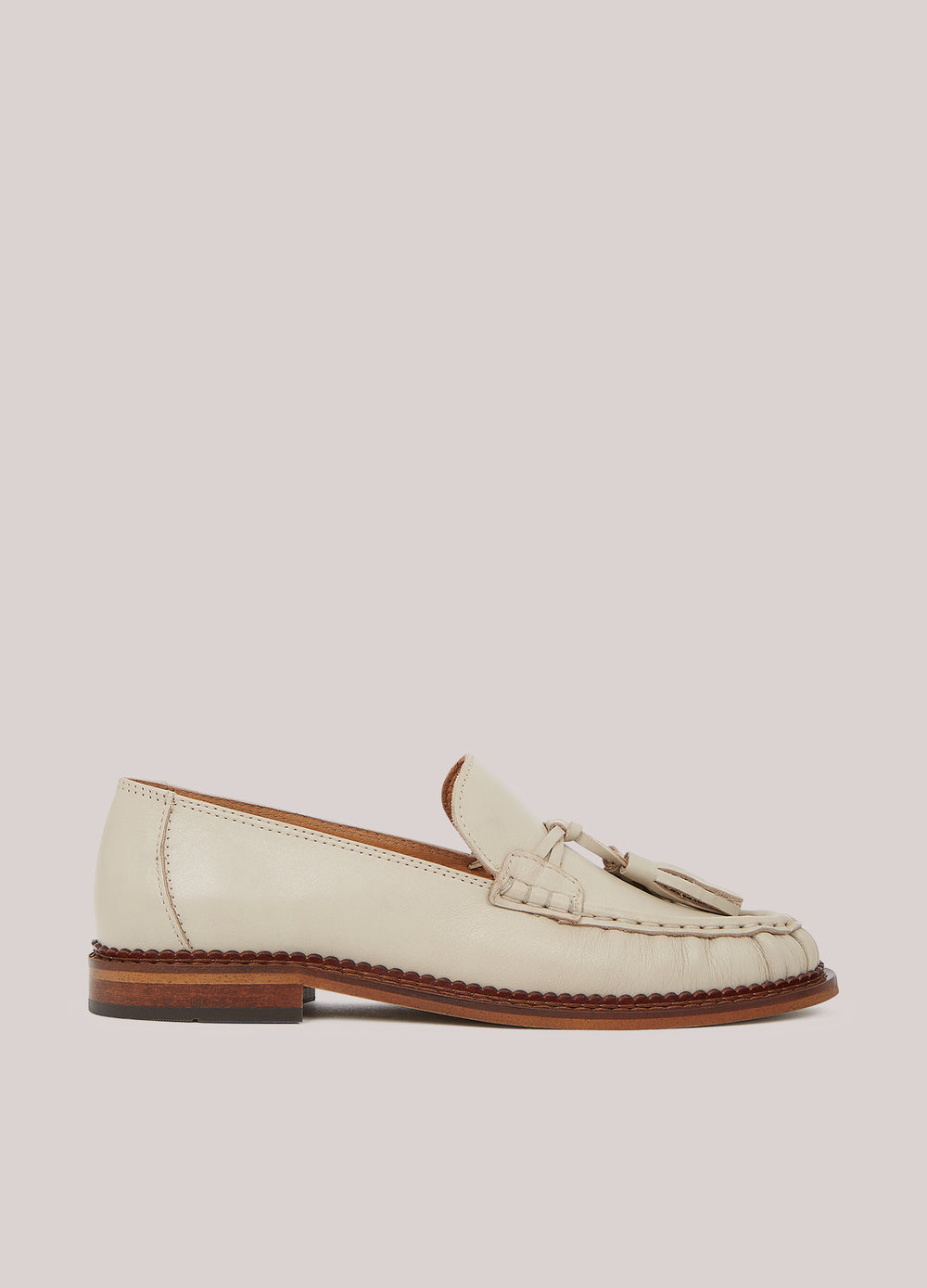 Mocassins en cuir avec glands