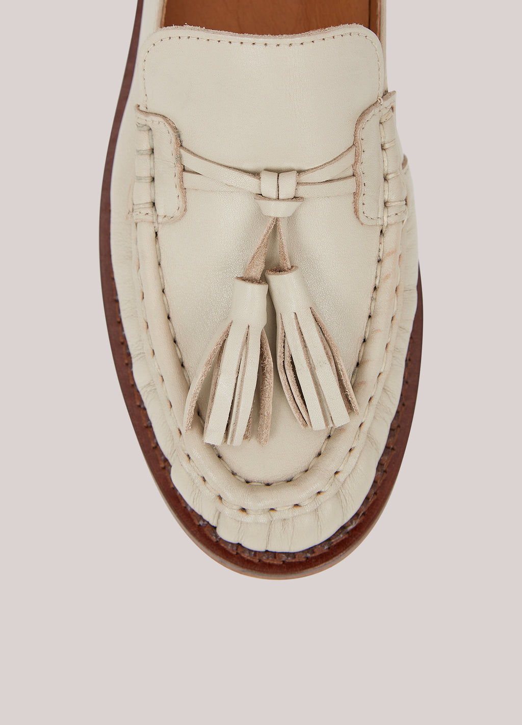 Mocassins en cuir avec glands