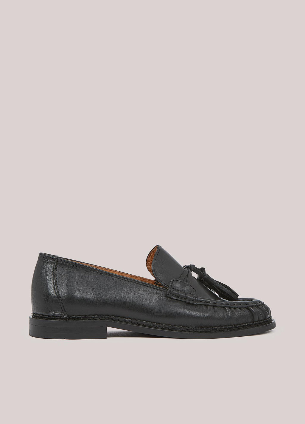 Mocassins en cuir avec glands