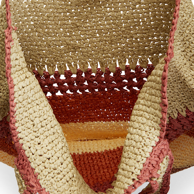 Sac de plage en raphia