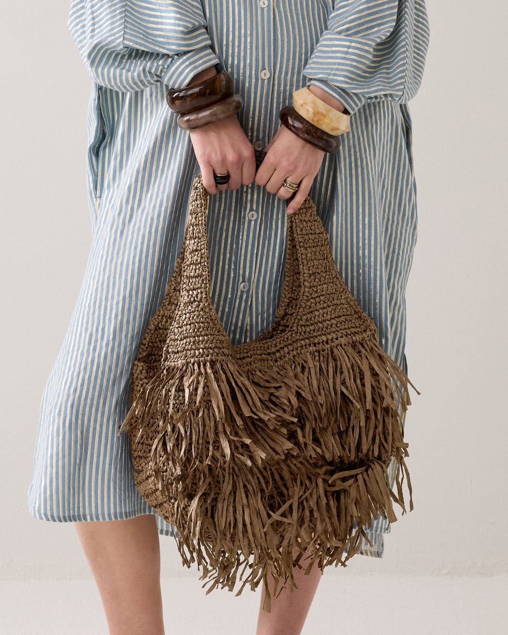 Sac à main en raphia