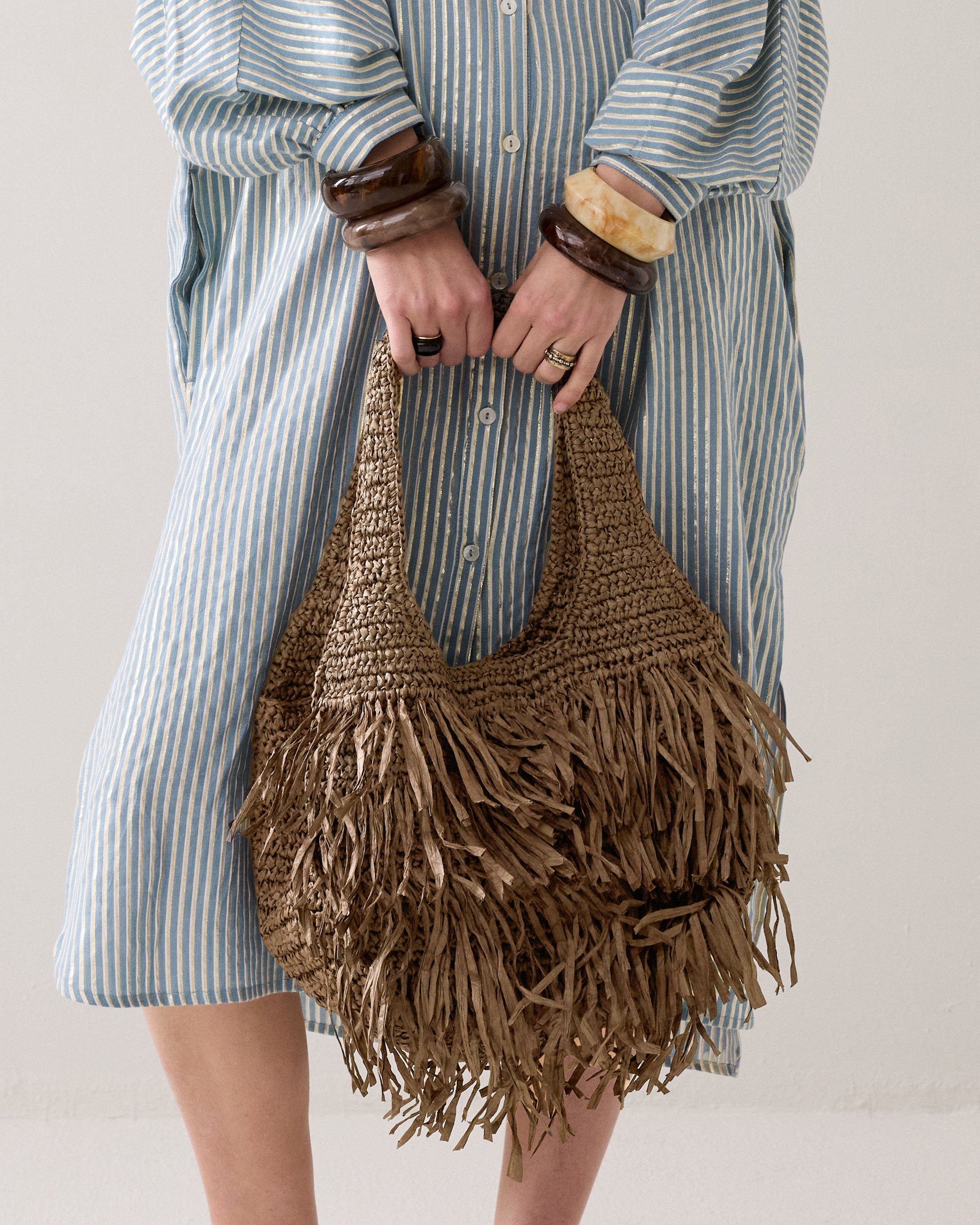 Sac à main en raphia