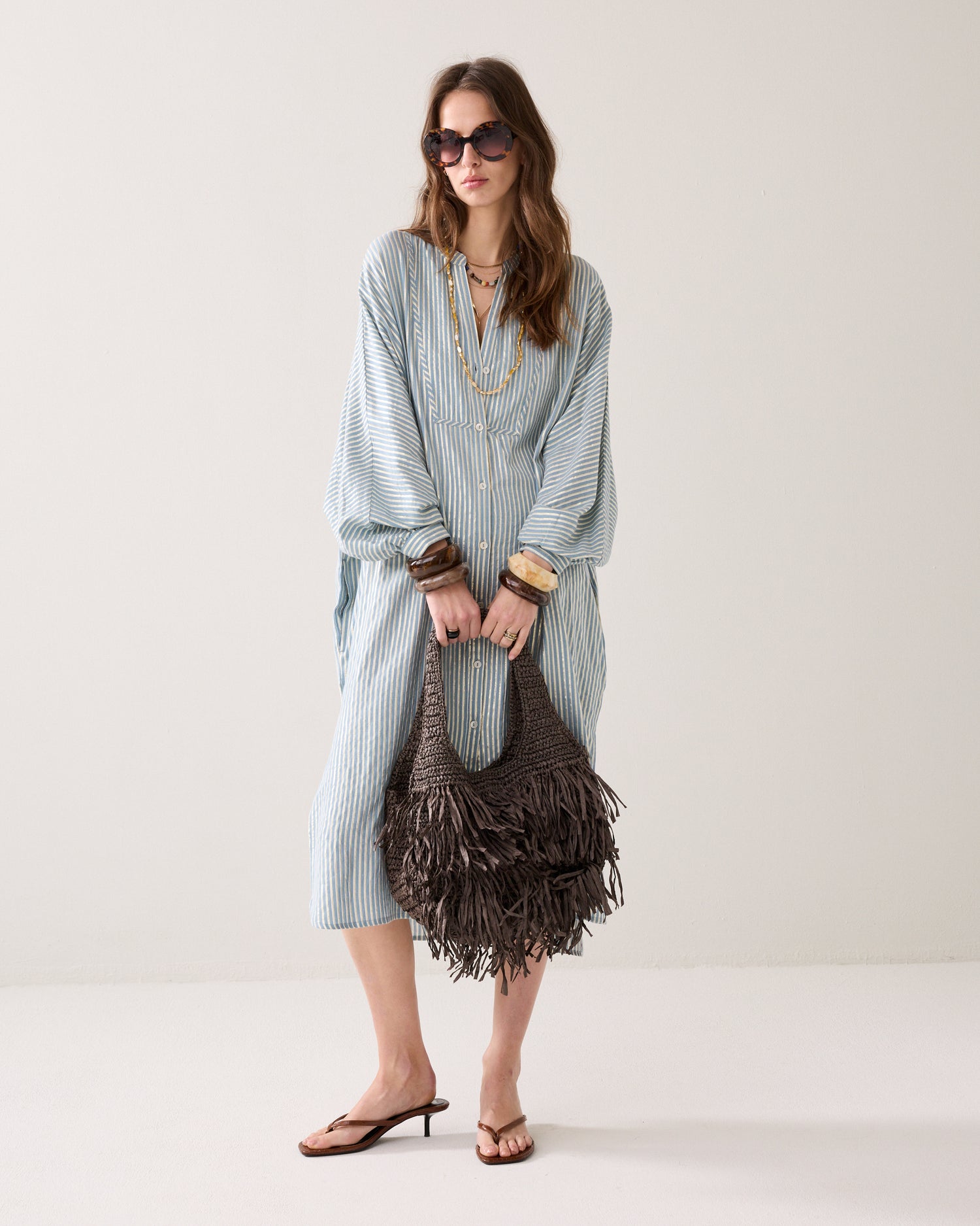Raffia handbag