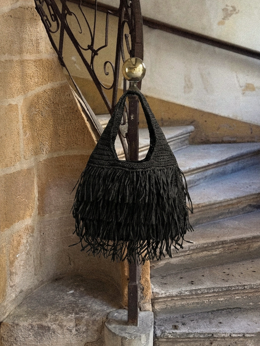 Sac à main en raphia