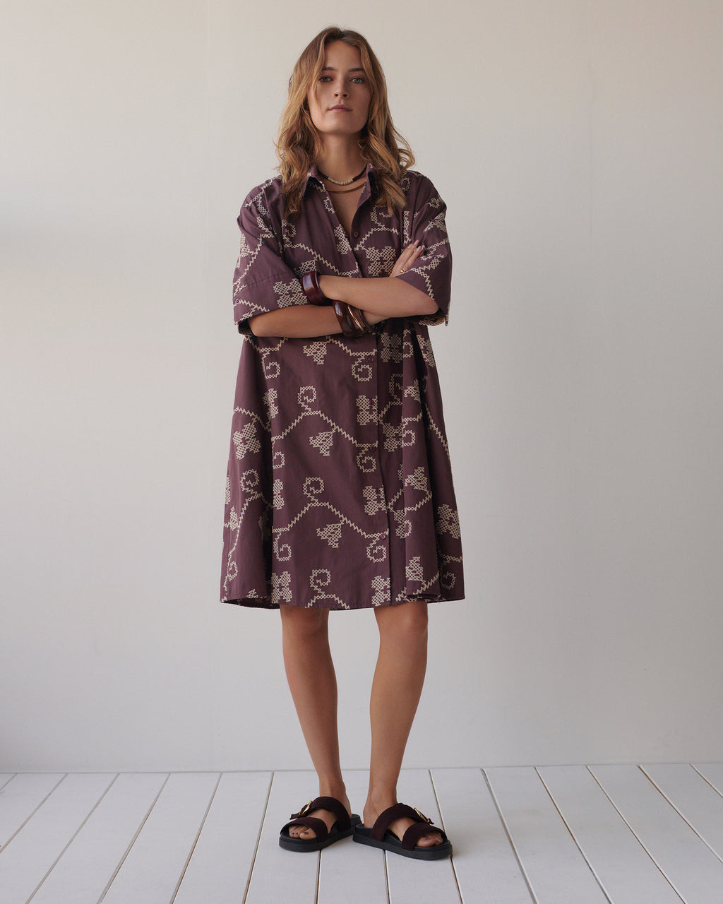 Sandales en daim avec boucle