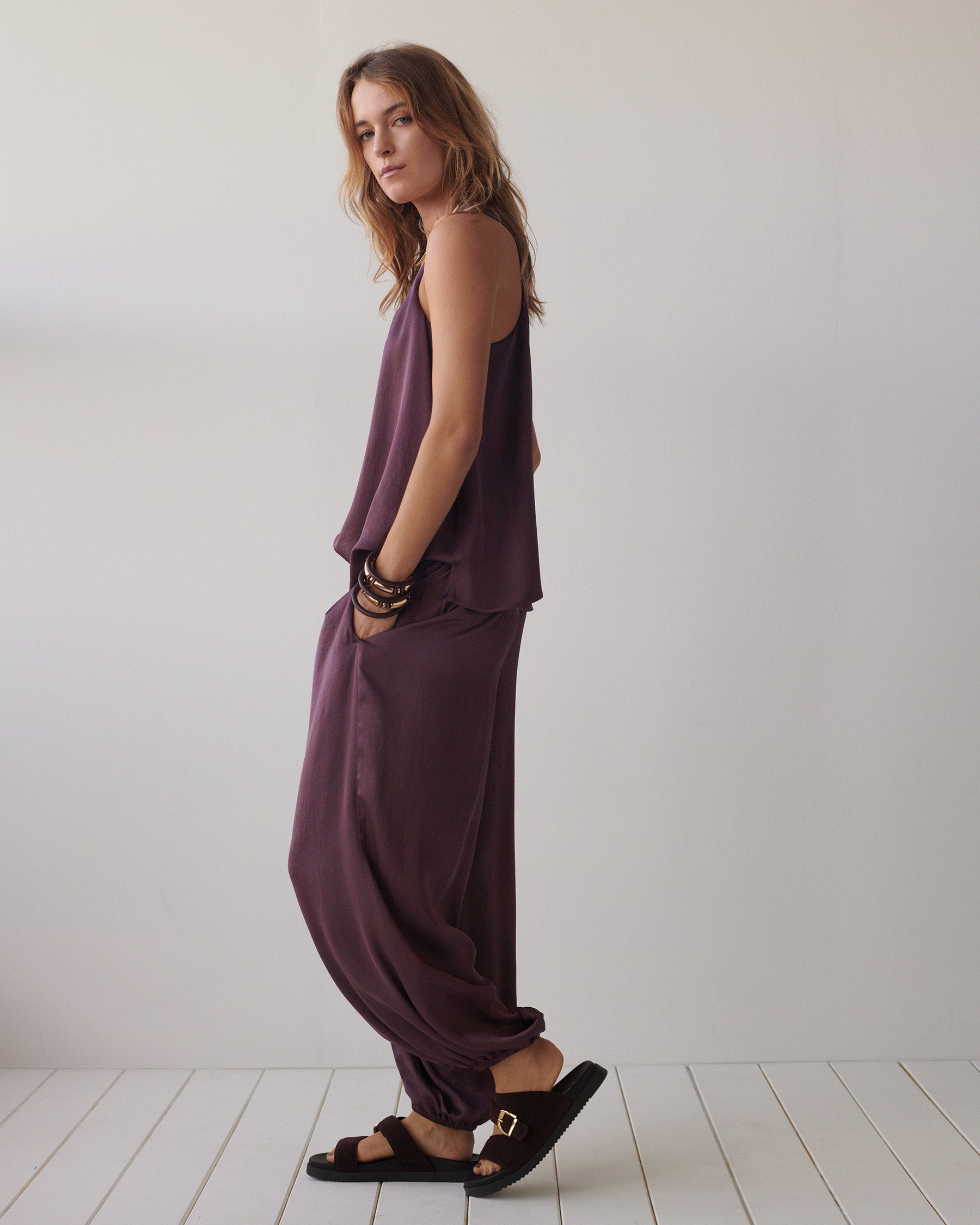 Sandales en daim avec boucle