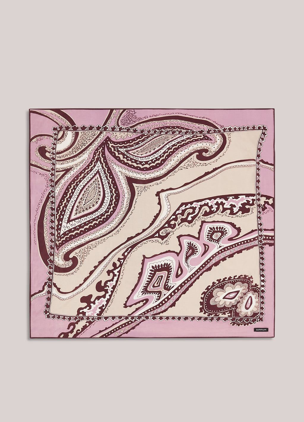 Écharpe en satin avec imprimé paisley