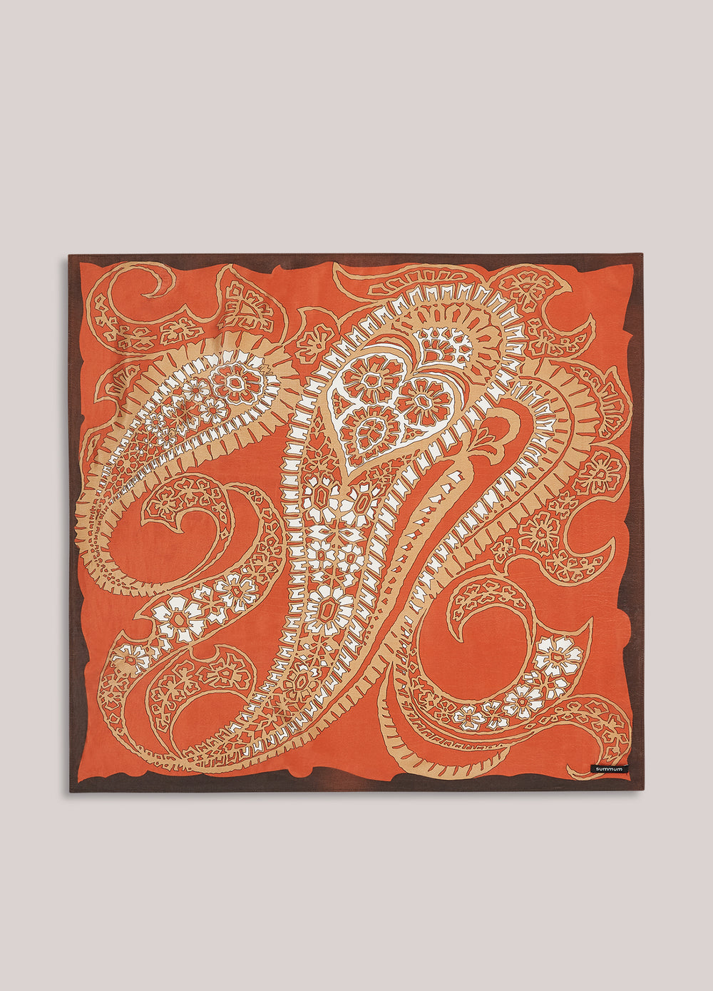 Écharpe en satin avec imprimé paisley