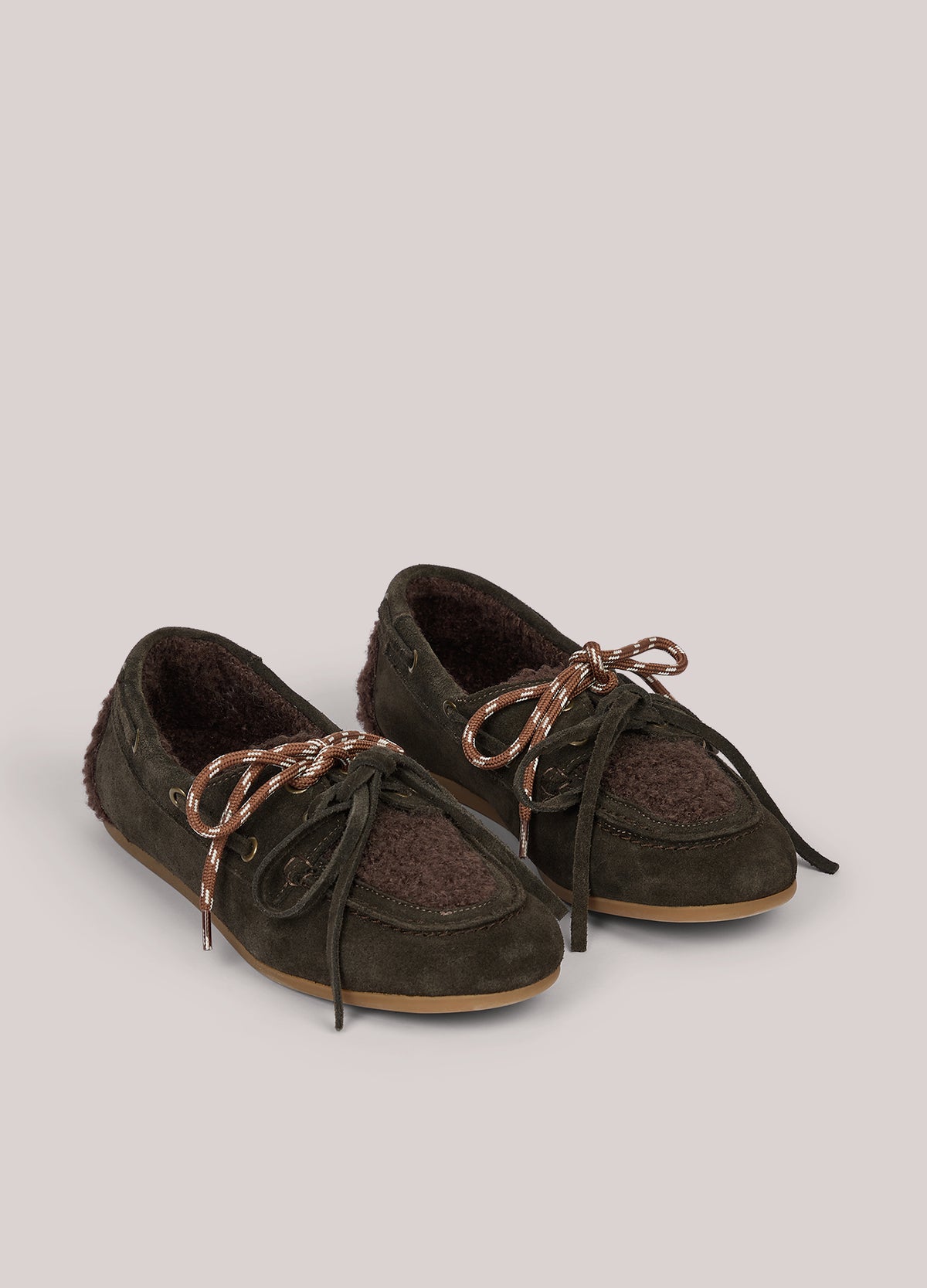 Chaussure à talon avec doublure teddy