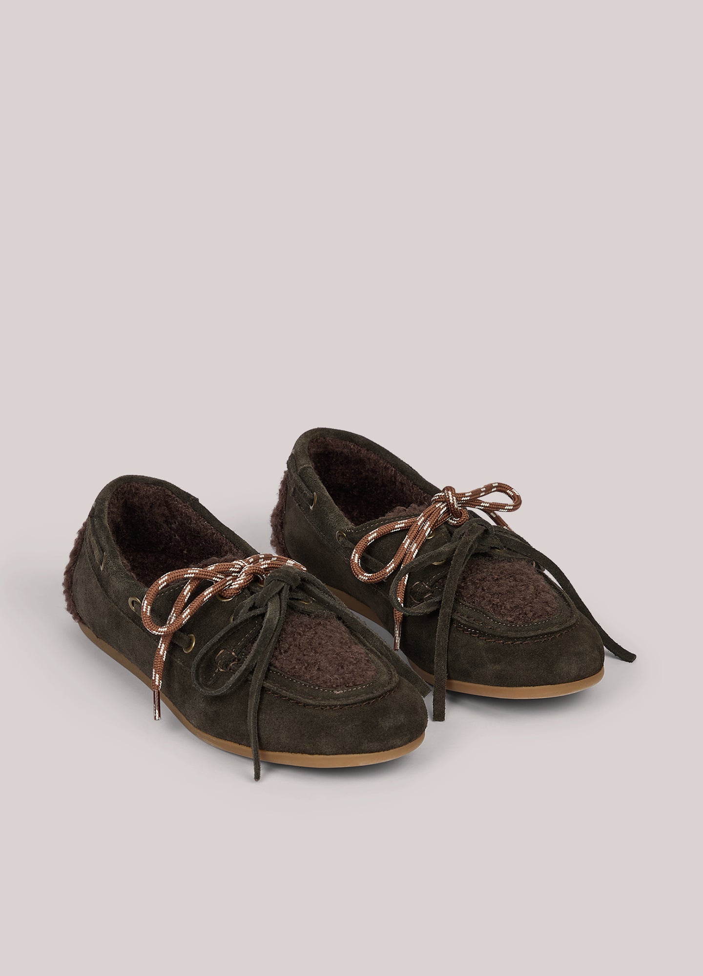 Chaussure à talon avec doublure teddy